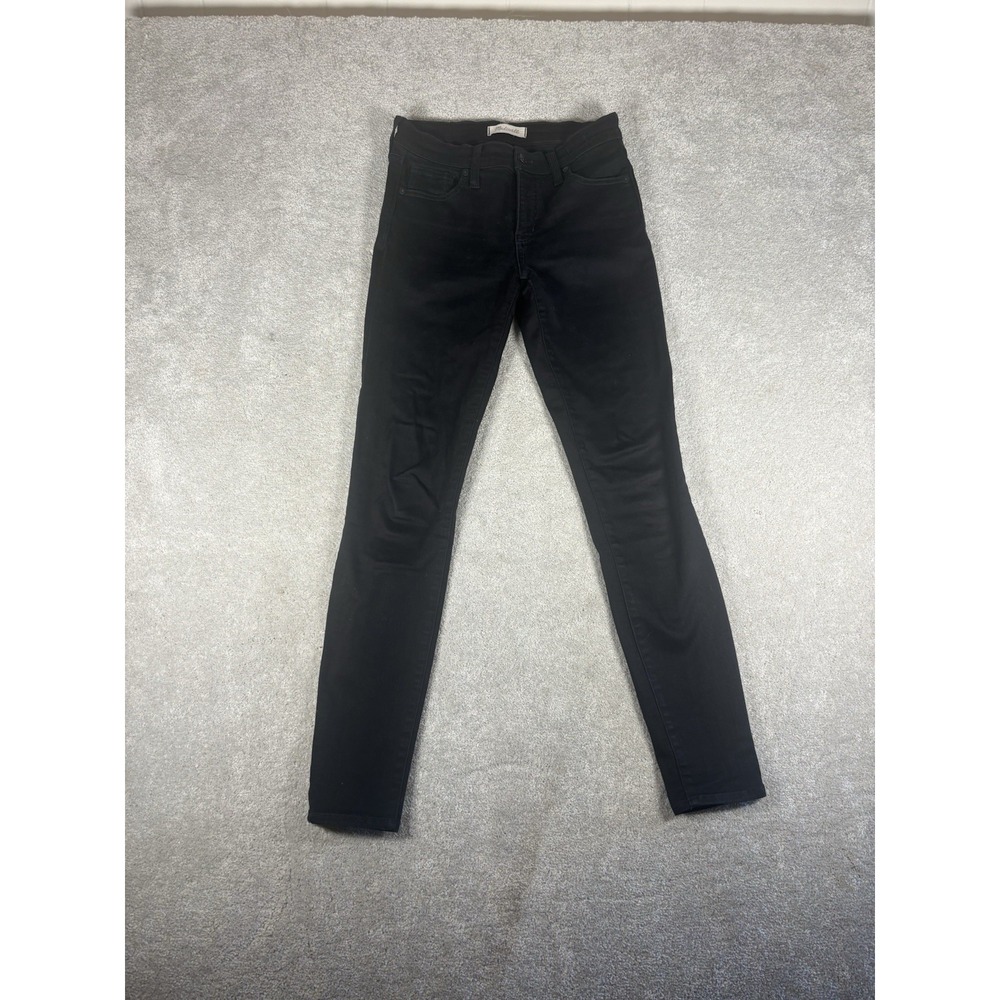 Madewell 9" High-Rise Skinny Jeans in Black Size 26t Stretch
